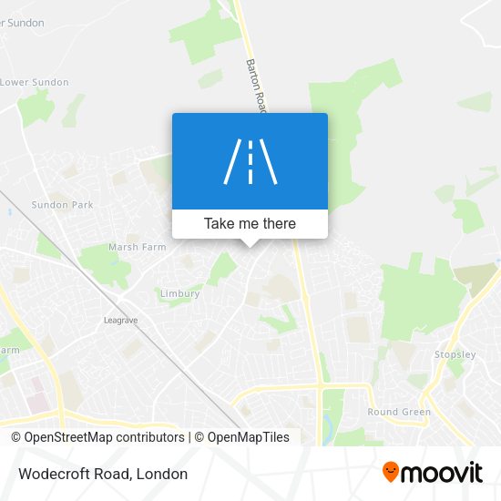 Wodecroft Road map