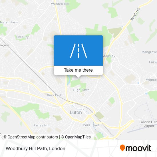 Woodbury Hill Path map