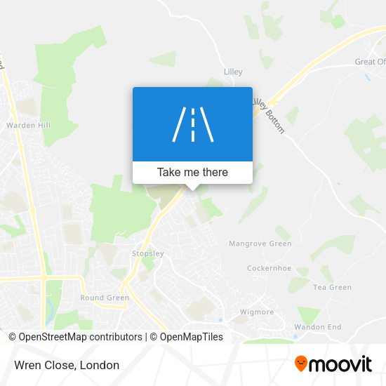 Wren Close map