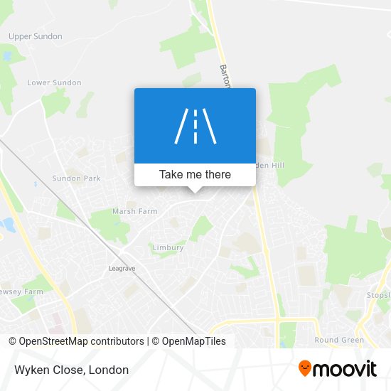 Wyken Close map