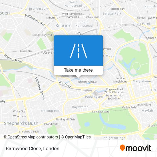 Barnwood Close map