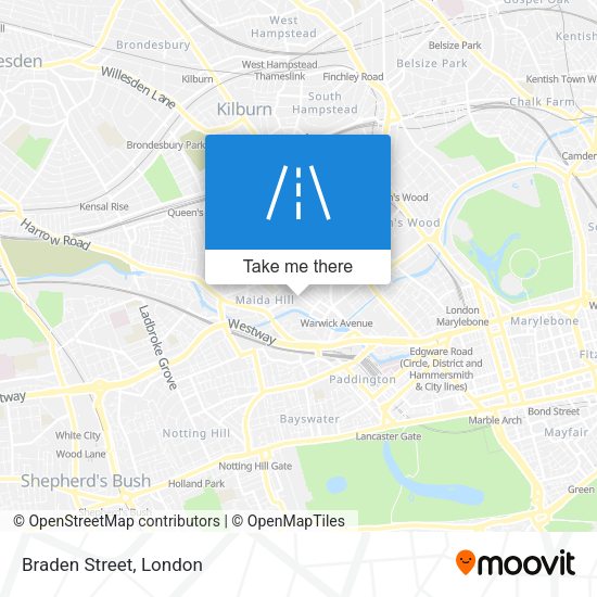 Braden Street map