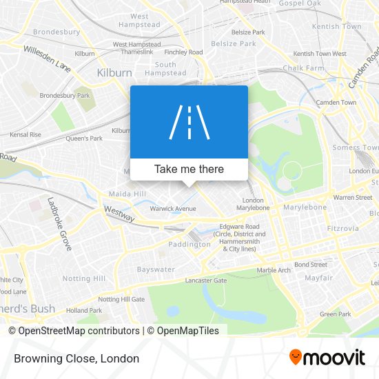 Browning Close map