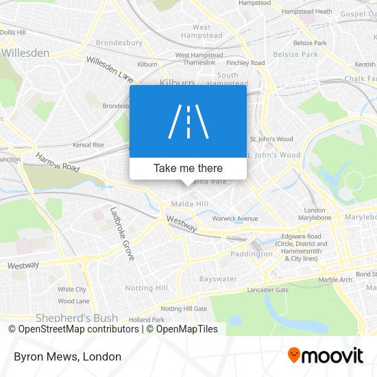 Byron Mews map