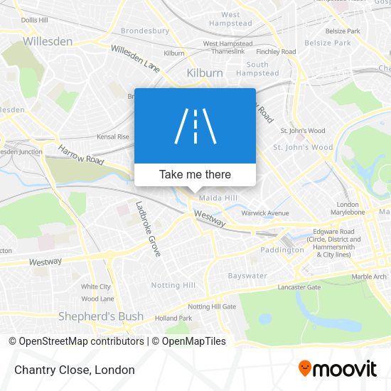 Chantry Close map