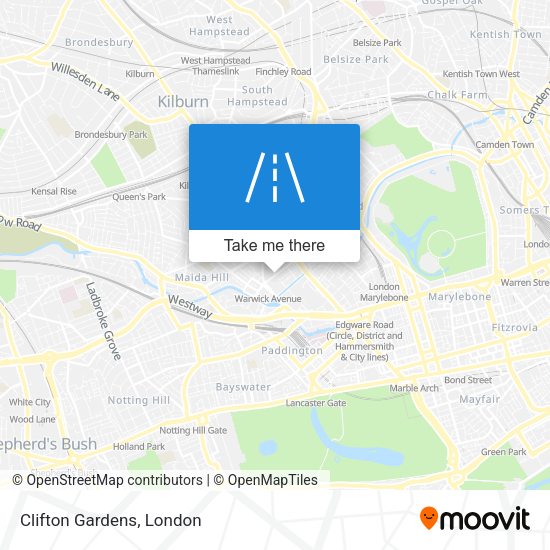 Clifton Gardens map