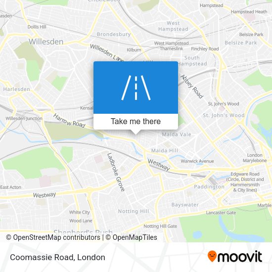 Coomassie Road map