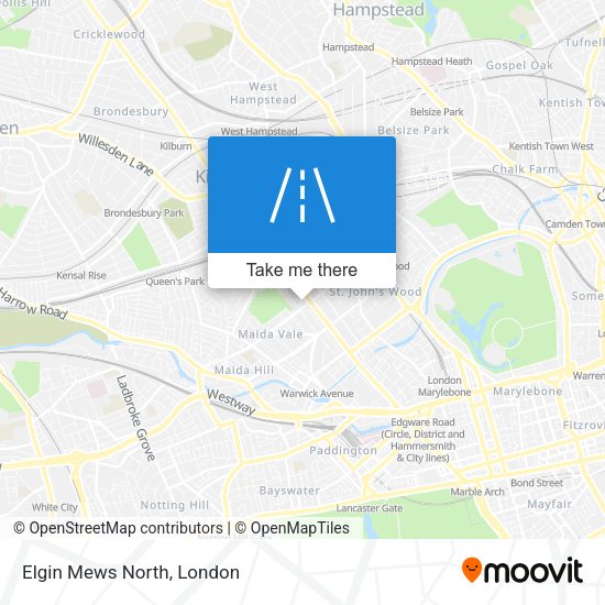 Elgin Mews North map