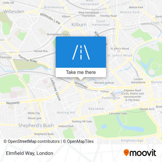 Elmfield Way map