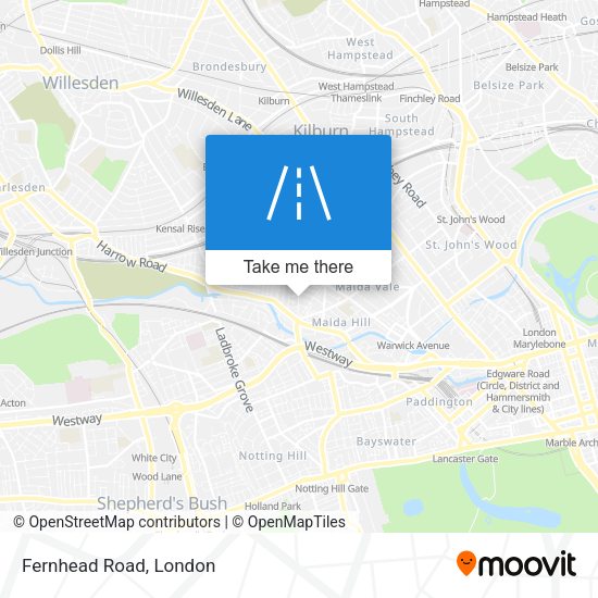 Fernhead Road map