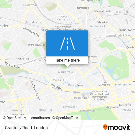Grantully Road map