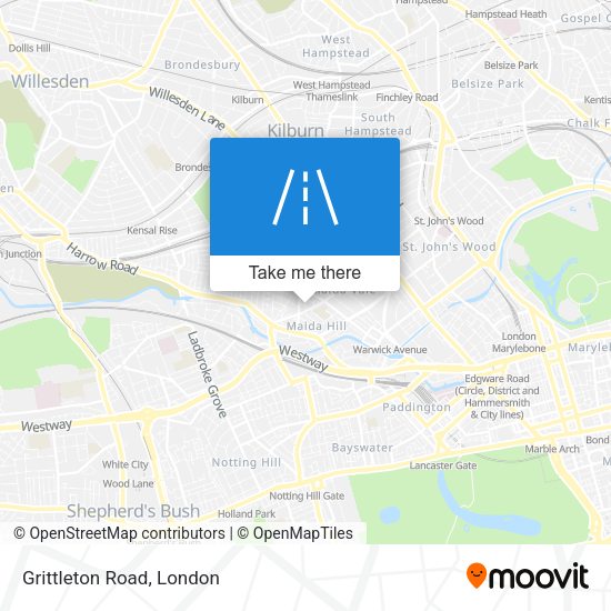 Grittleton Road map