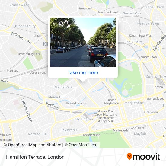 Hamilton Terrace map