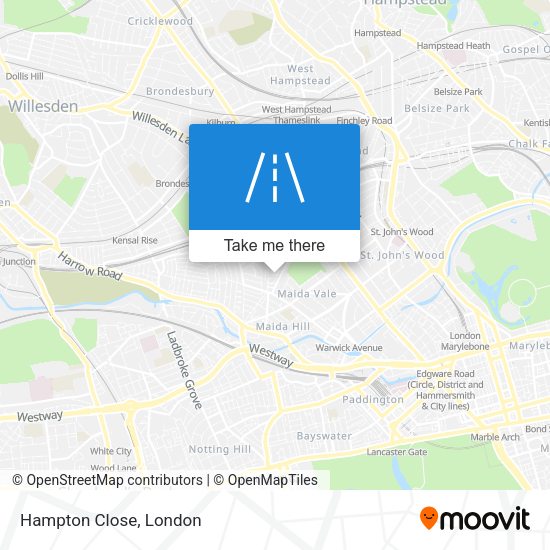 Hampton Close map