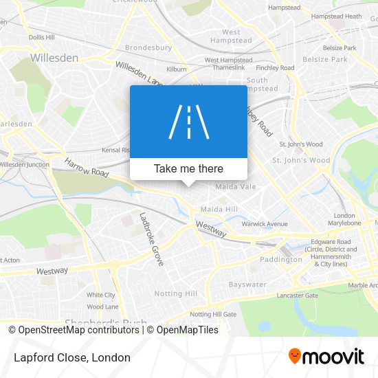 Lapford Close map