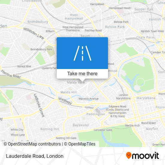 Lauderdale Road map