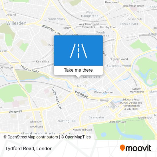 Lydford Road map