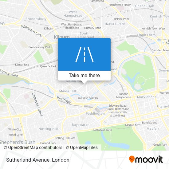Sutherland Avenue map