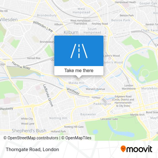 Thorngate Road map