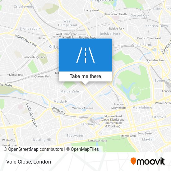 Vale Close map