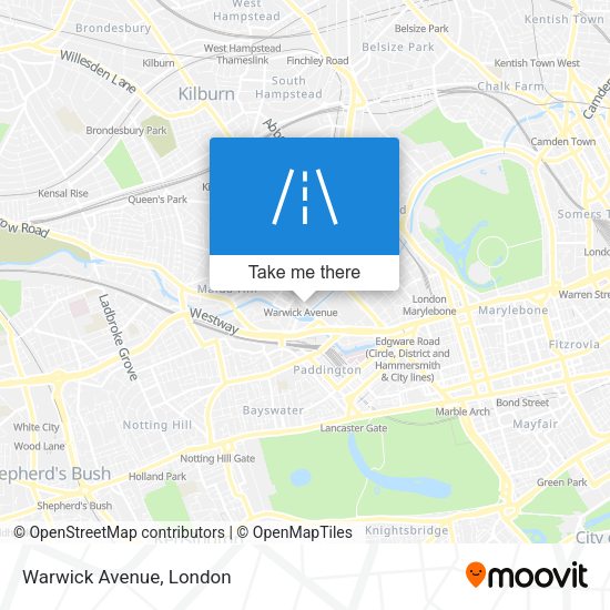 Warwick Avenue map