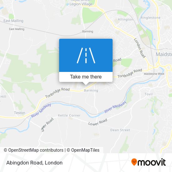 Abingdon Road map