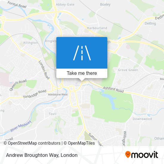 Andrew Broughton Way map