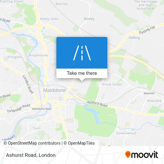 Ashurst Road map