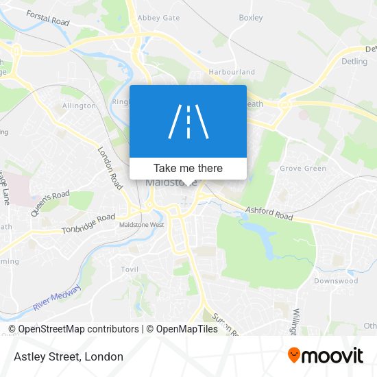 Astley Street map