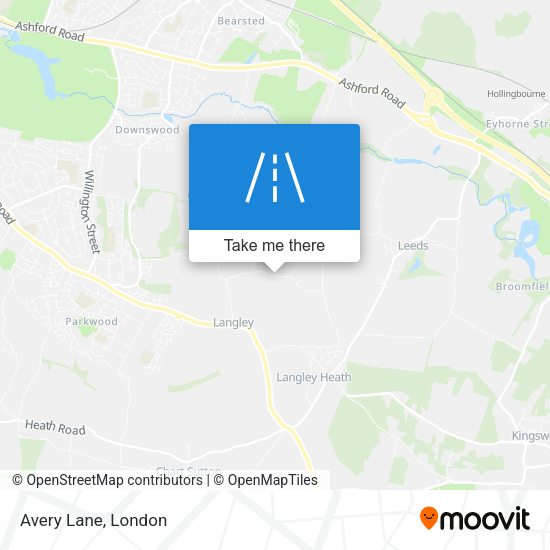 Avery Lane map