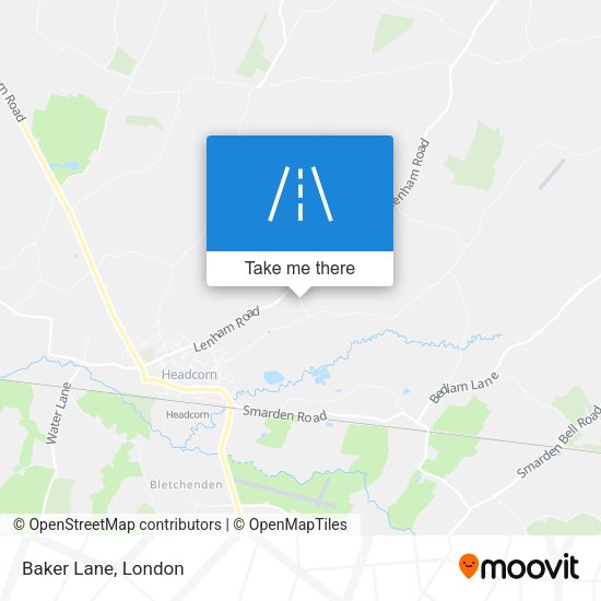 Baker Lane map