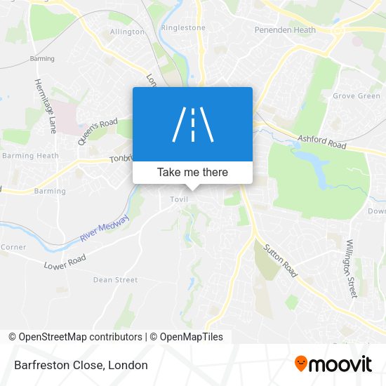 Barfreston Close map