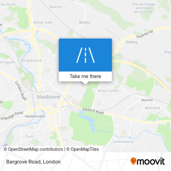 Bargrove Road map