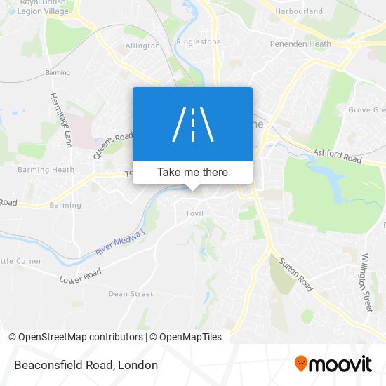 Beaconsfield Road map