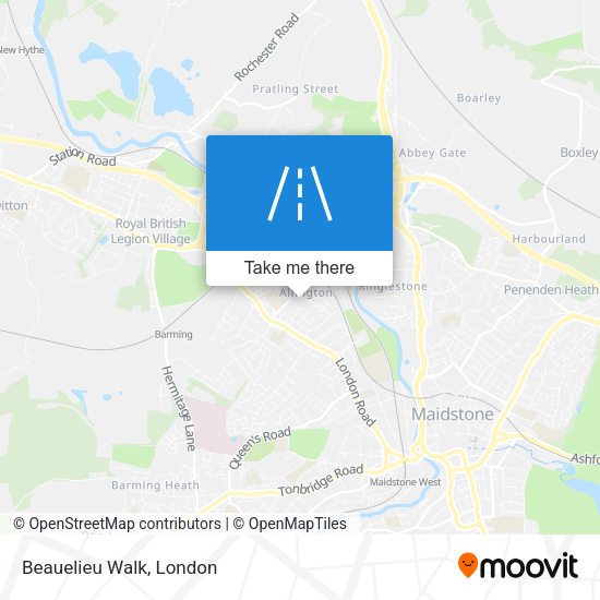 Beauelieu Walk map