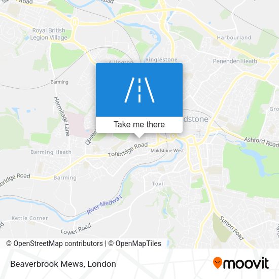 Beaverbrook Mews map