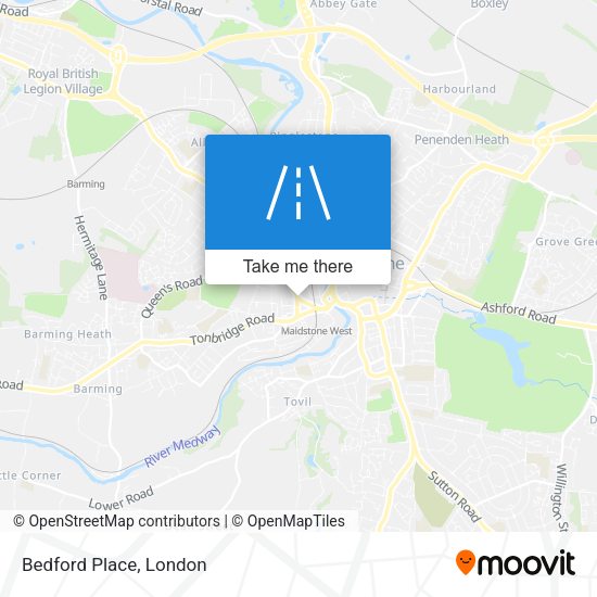 Bedford Place map