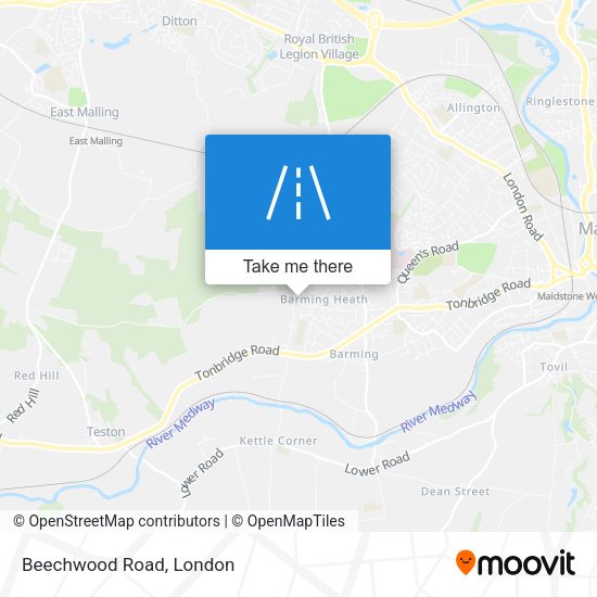 Beechwood Road map