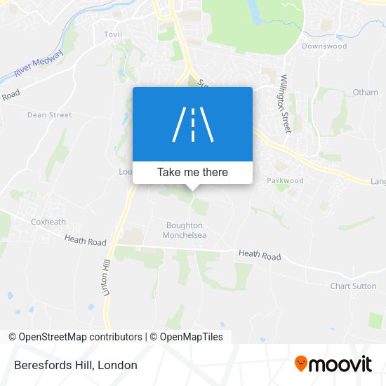 Beresfords Hill map