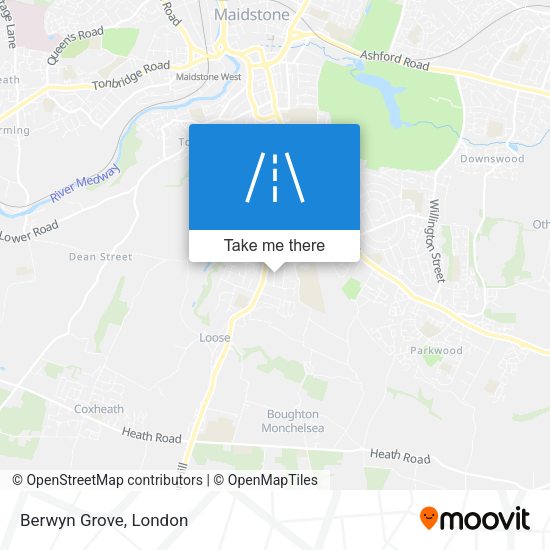 Berwyn Grove map