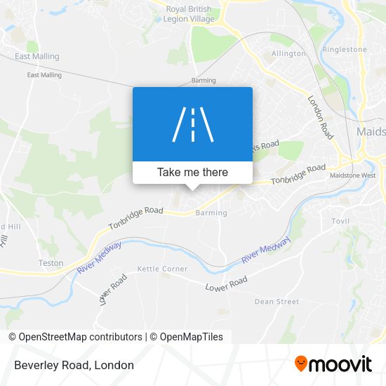 Beverley Road map