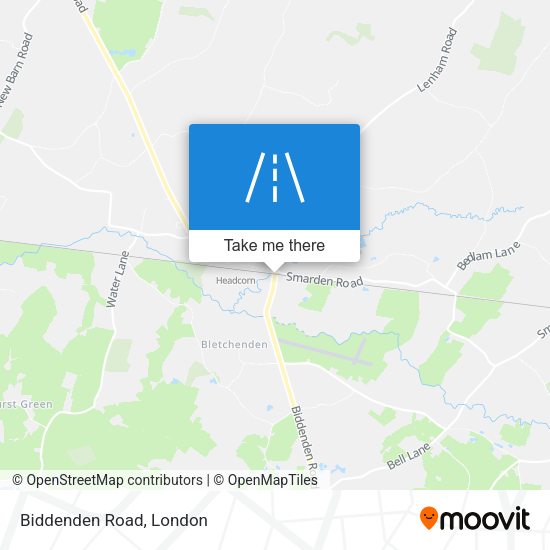 Biddenden Road map