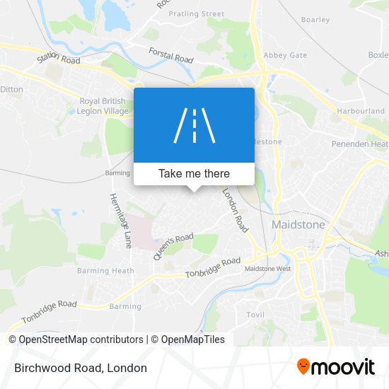 Birchwood Road map