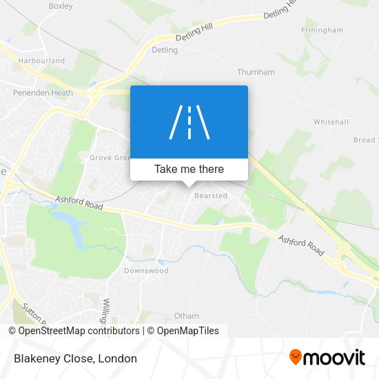 Blakeney Close map