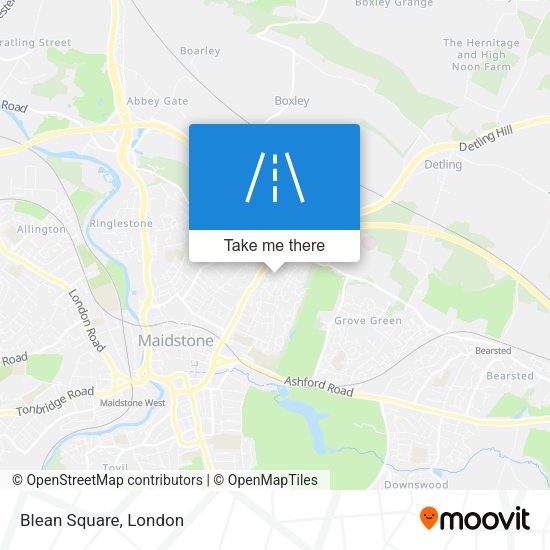 Blean Square map