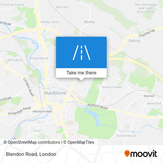 Blendon Road map