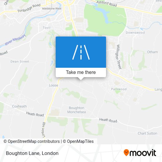 Boughton Lane map