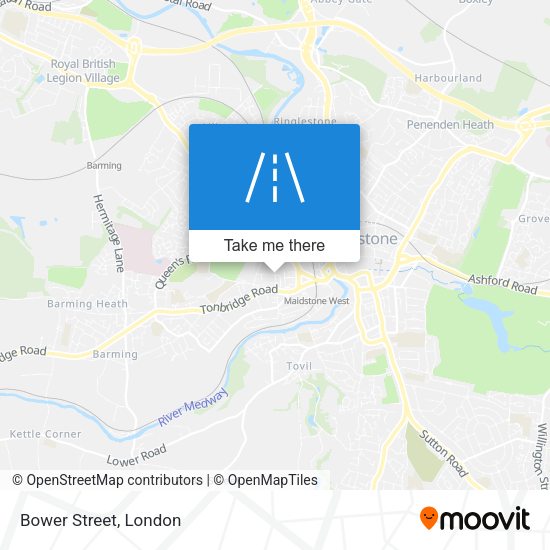 Bower Street map