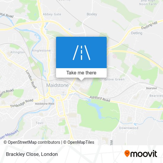 Brackley Close map