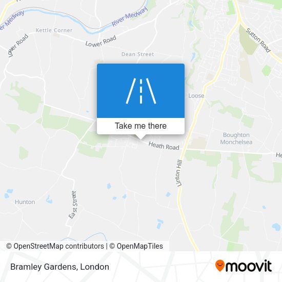 Bramley Gardens map